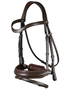 Bridon Dy'on Muserolle Combinée Large noir vernis 2