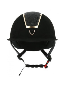 Casque Equithème Glint Lamé Noir/or rose 2