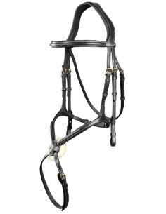 Bridon Dy'on Muserolle Croisée noir