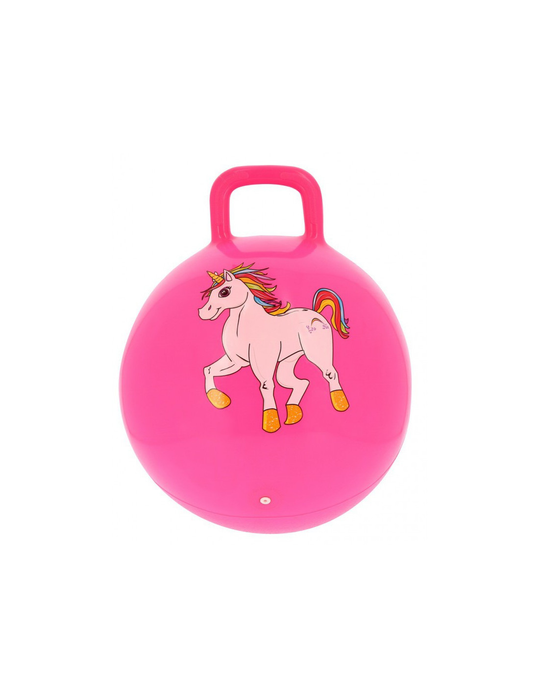 U&C Planet Ballon Sauteur 55 Cm Avec Poignée - Space Hopper Enfant 7-12 Ans, Gonflable Avec Pompe Incluse