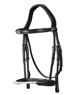 Bridon Dy'on Muserolle En Corde noir