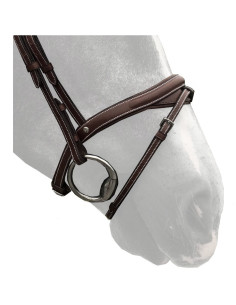 Muserolle Silver Crown Half Moon châtaigne