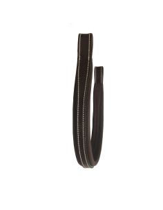 Frontal Silver Crown Open Cuir Plat châtaigne