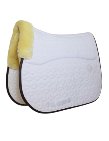 Tapis De Selle Kentucky Skin Friendly Dressage Blanc