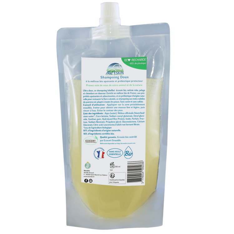 Shampoing doux Nat'ESKIN 250ml recharge