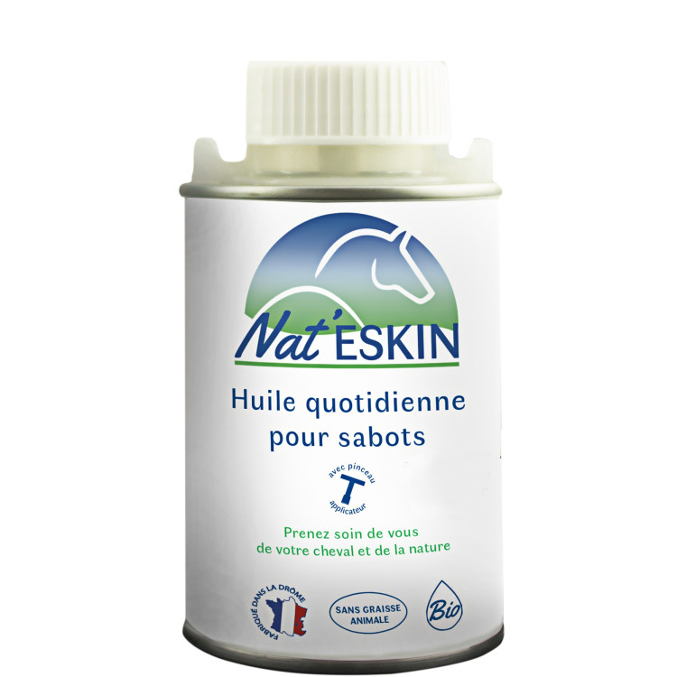 Huile quotidienne pour sabots Nat'ESKIN flacon 250ml
