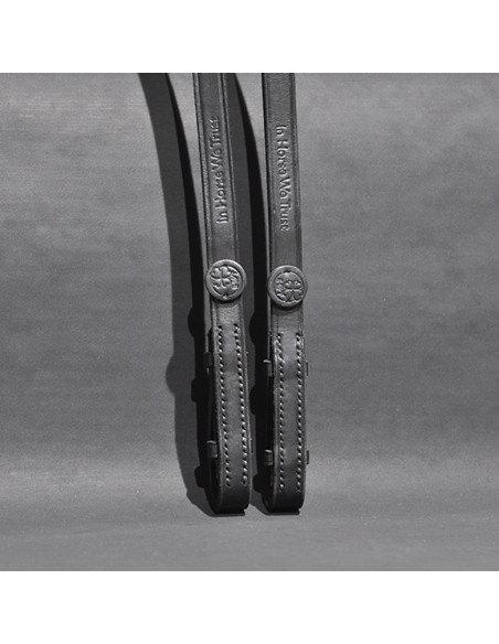 Rênes IHWT Adjust Dressage Cuir Rond