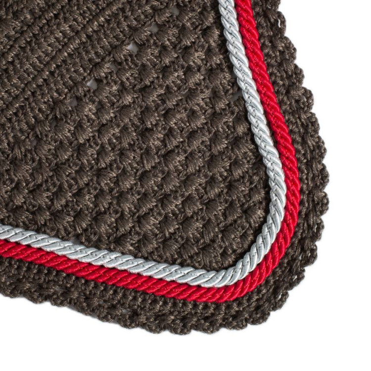 Bonnet Greenfield 2 Cordelettes Gris/gris-argenté/rouge