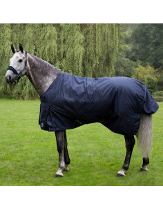 Couverture D'extérieur Nordic Waldhausen Pour Cheval – Bleu Nuit, 135 Cm, 100 G, Imperméable Et Respirante