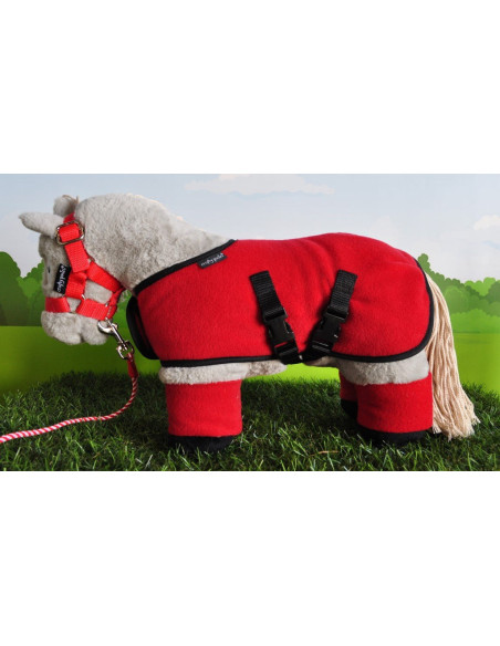 Set Polaire Crafty Ponies Rouge