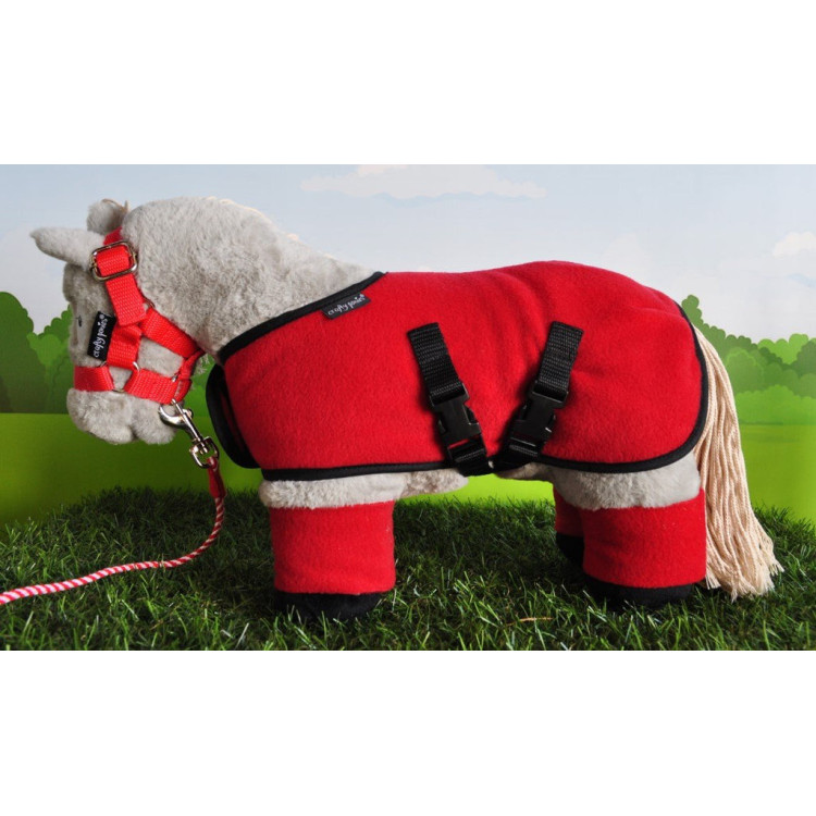 Set Polaire Crafty Ponies Rouge