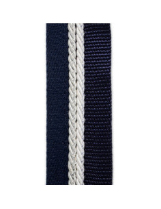 Porte Tapis Greenfield 2 Cordelettes Marine/marine/blanc/argenté 2