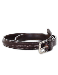 Ceinture Greenfield Avec Surpiqûres Marron
