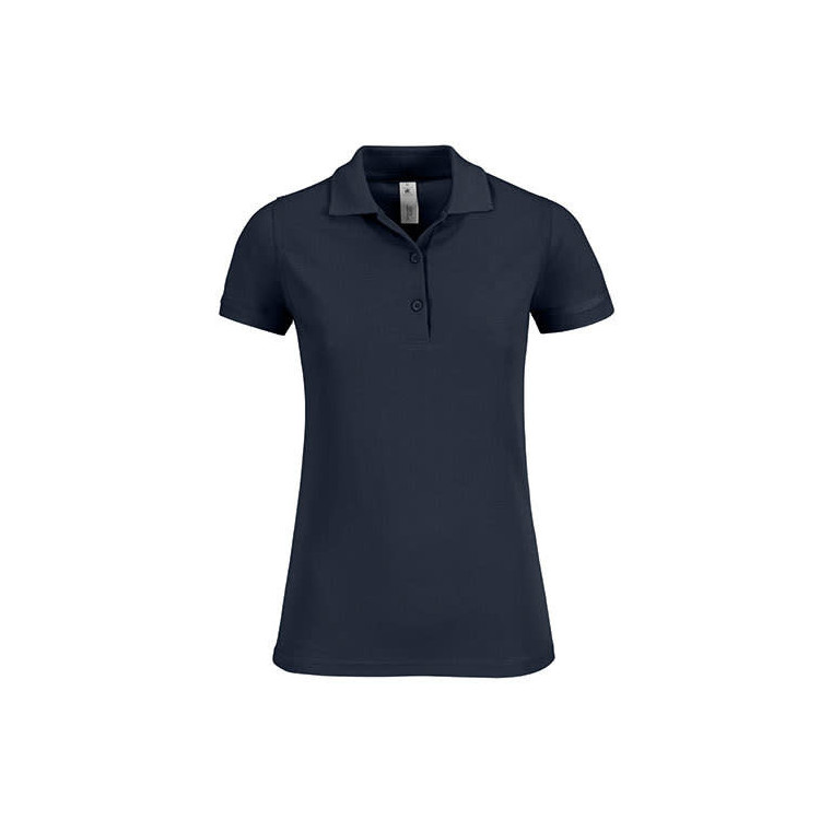 Polo Greenfield B&C Safran Timeless Femme Marine