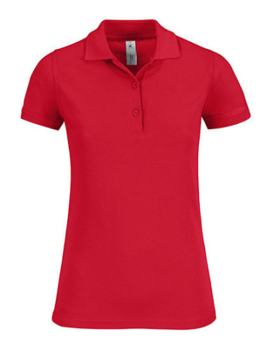 Polo Greenfield B&C Safran Timeless Femme Rouge