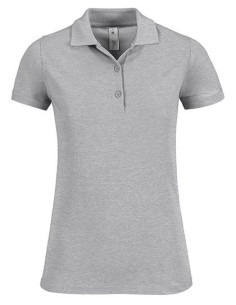 Polo Greenfield B&C Safran Timeless Femme Gris
