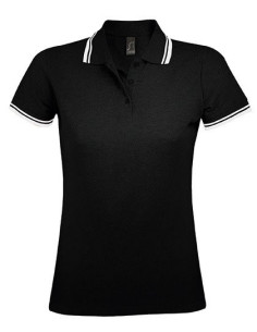 Polo Greenfield Sol's Pasadena Femme Noir/blanc