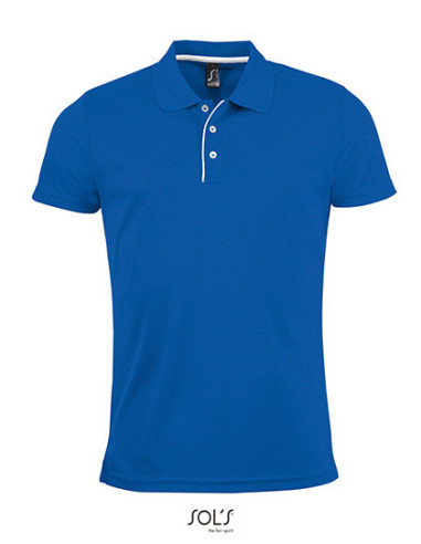 Polo Greenfield Sol's Sport Performer Homme Bleu royal