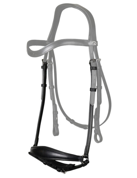 Muserolle Allemande Dy'on Pull Back Mat noir