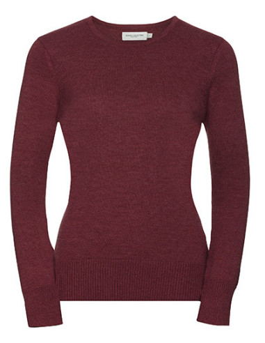 Pull Greenfield Greenfield Avec Col Rond Femme bordeaux