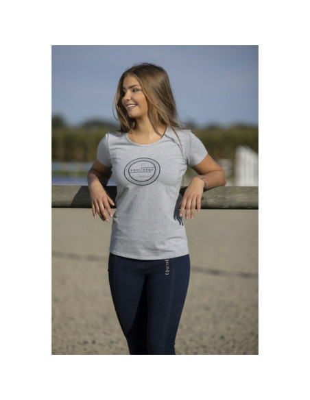 T-Shirt Equithème "Anna" gris