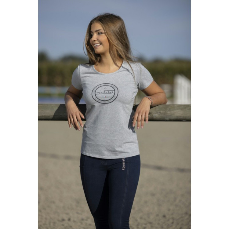 T-Shirt Equithème "Anna" gris