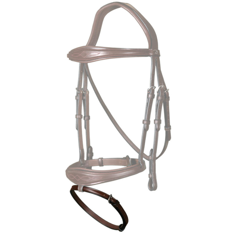 Noseband Dy'on 1/2 NEC brun