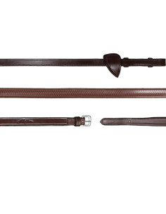 Rênes Dy'on Caoutchouc 13mm NEC brun