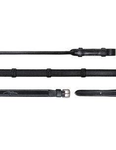 Rênes De Bride Dy'on Tout Cuir Avec 7 Arrêtoirs 5/8 NEC Dressage