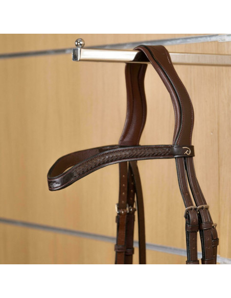 Frontal Dy'on En V Tressé NEC brun