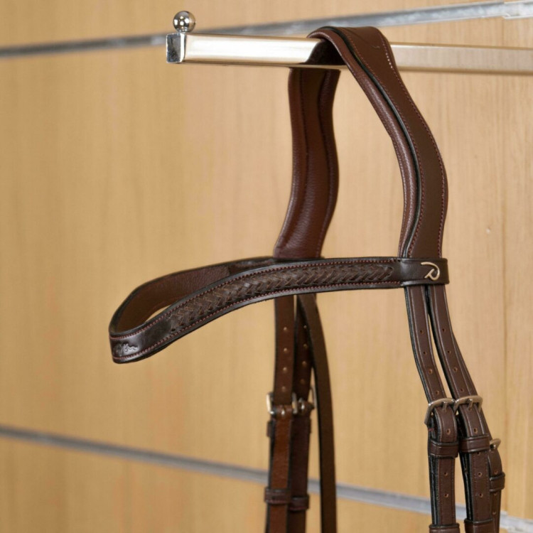 Frontal Dy'on En V Tressé NEC brun