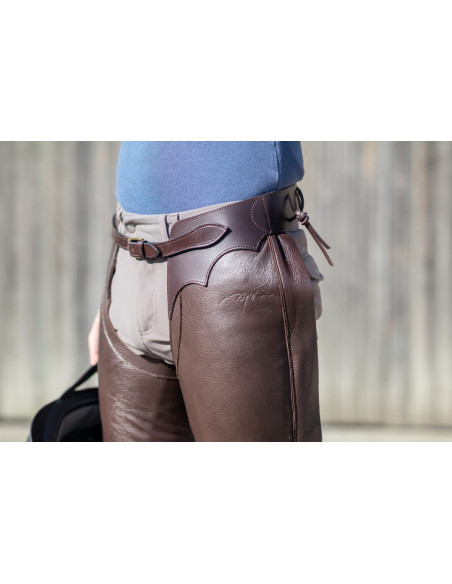 Longues Chaps Dy'on Cuir Standard brun