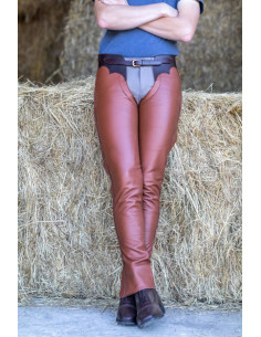 Longues Chaps Dy'on Cuir Standard brun 2