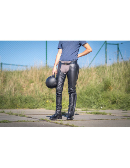 Longues Chaps Dy'on Cuir Standard noir