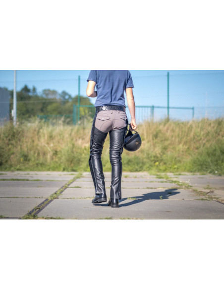 Longues Chaps Dy'on Cuir Standard noir