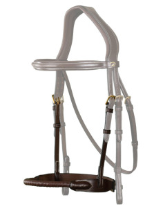 Muserolle Dy'on En Corde Recouverte De Cuir brun