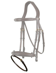 Noseband Dy'on 3/8 D Collection brun