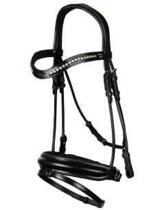 Bridon Dy'on Muserolle Combinée Moyenne Pull Back Dressage