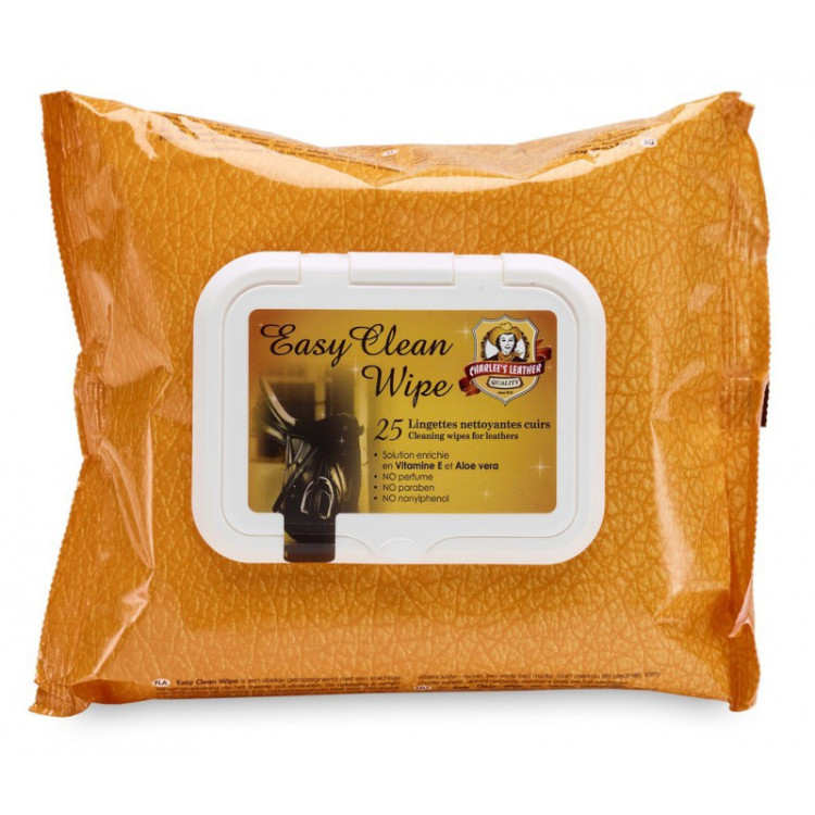 Lingettes Charlee's Leather Easy Clean Wipe
