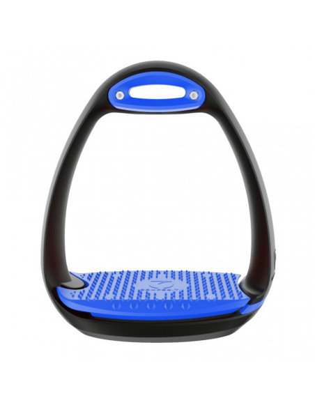 Etriers Compositi "Eole Soft" Noir/Bleu Roi