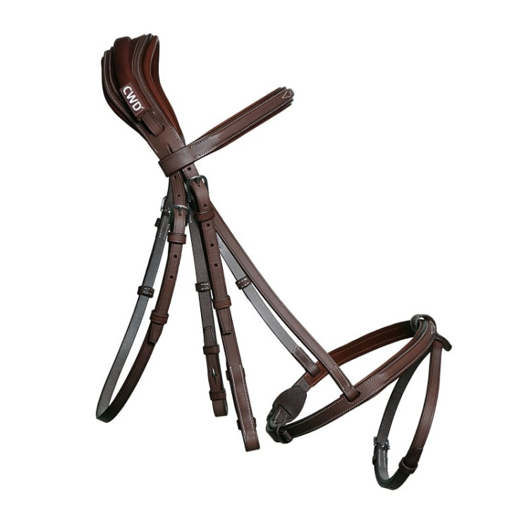 Bride Anatomique CWD - Taille Cheval - Cuir Marron - Occasion - Fabriquée En France