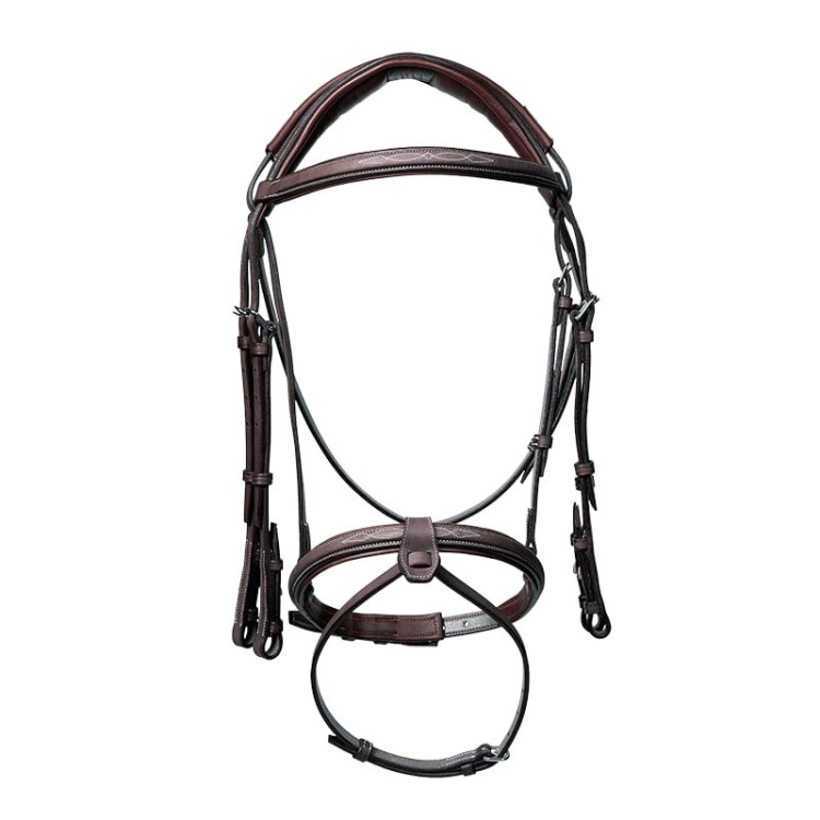 Bride CWD Anatomique Surpiqué Châtaigne