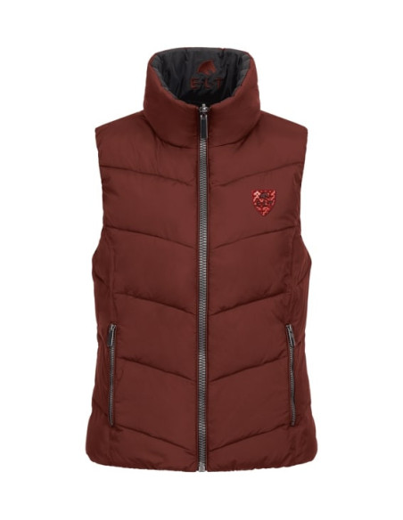 Doudoune E.L.T Sans Manches Gotland Noire Acajou