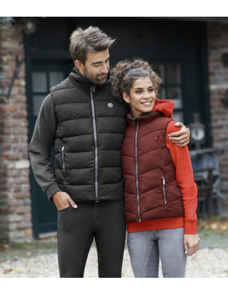 Doudoune E.L.T Sans Manches Gotland Noire Acajou