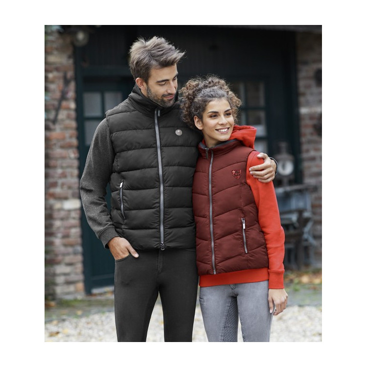 Doudoune E.L.T Sans Manches Gotland Noire Acajou