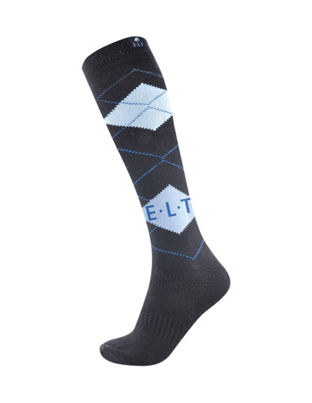 Chaussettes E.L.T Karo Noir Bleu