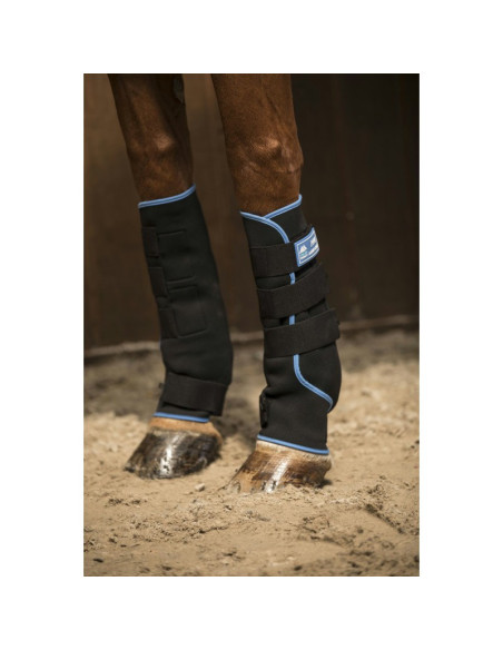 Guêtres De Repos Lami-Cell "Ice Boots" Noir/Bleu