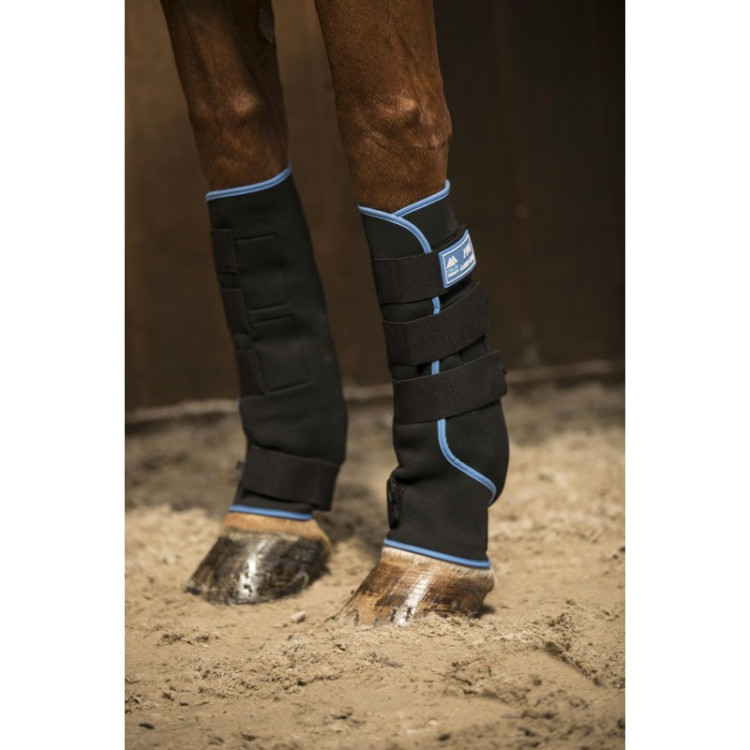 Guêtres De Repos Lami-Cell "Ice Boots" Noir/Bleu