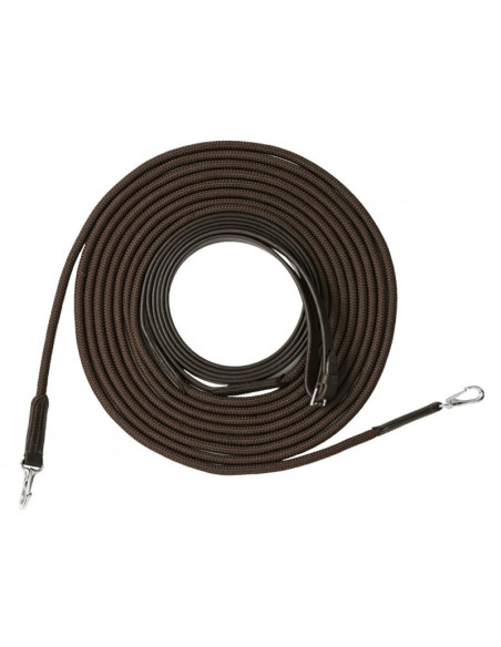 Longues Rênes Riding World Cuir/Corde