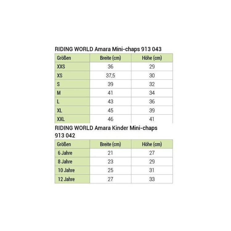 Mini-Chaps Riding World Amara